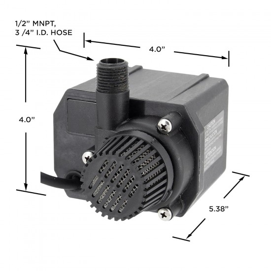 G535C Submersible Pump, 230V, 585 GPH, 6 Ft power cord(no plug)