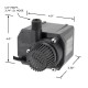 G535C Submersible Pump, 230V, 585 GPH, 6 Ft power cord(no plug)