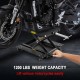 1200 LBS Motorcycle Jack with Dolly, Motorcycle Lift Stand for Dirt Bike ATV,Scissor Jack with Hand Crank Bikes Garage Repair Hoist Stand Ratchet Wrench