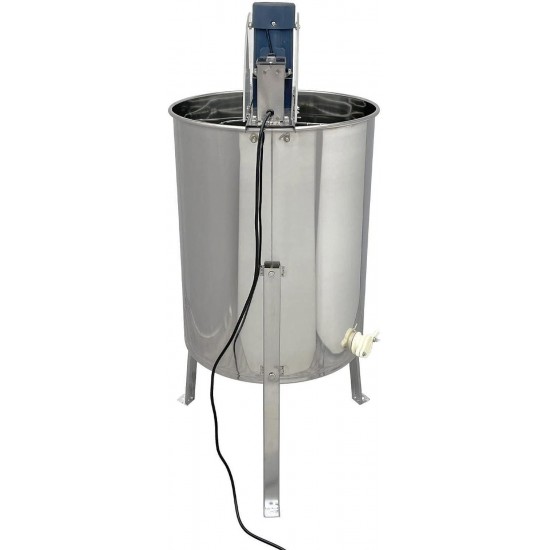 Electric 4 Frame Honey Extractor Separator Machine Bee Extractor with Stainless Steel Stands for Honeycomb Beekeeping Extraction Apiary Centrifuge Equipment