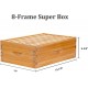 8 Frame Bee Hive Complete Kit, 100% Beeswax Coated Bee Hive Includes Frames and Foundation Sheet (2 Layer)