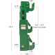 Titan Attachments Green 3 Point Quick Hitch Adaptor to Category 1 and 2 Tractors, 3000 LB Lifting Capacity, 27.5 Between Lower Arms, 14.5 ~17.5 Level Adjustment