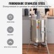 Electric Honey Extractor, 4/8 Frame Stainless Steel Beekeeping Extraction, Honeycomb Drum Spinner with Transparent Lid, Apiary Centrifuge Equipment with Height Adjustable Stand, Silver