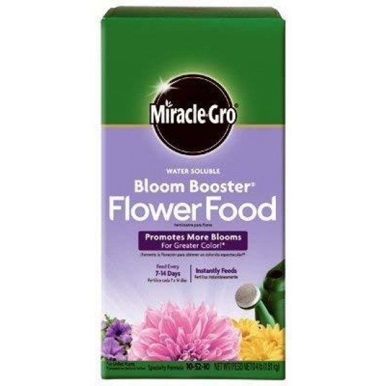 Miracle Gro 146002 4 Lb Water Soluble Bloom Booster Flower Food 10-52-10