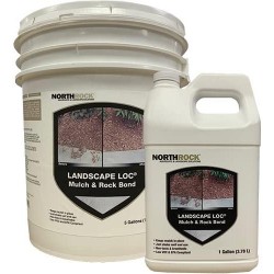 NorthRock Landscape Loc Mulch & Rock Bond - Landscape Glue for Mulch, Rock, & More (6 Gallon)