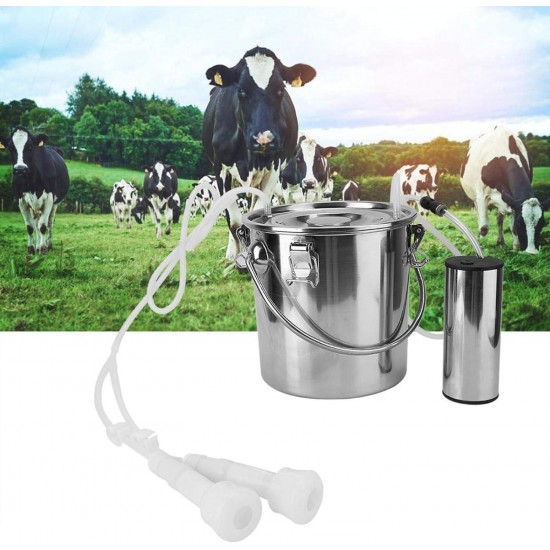 Milking Machine, Impulse Milker Cow Milking Kit, Milking Machine Sheep Livestocks for Goats Cows(for Cattle)