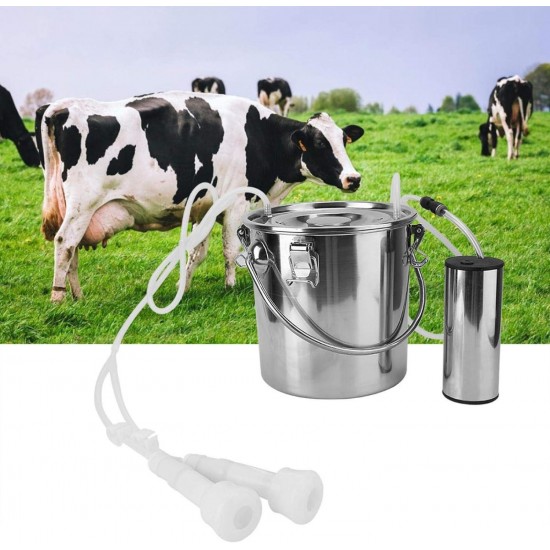 Milking Machine, Impulse Milker Cow Milking Kit, Milking Machine Sheep Livestocks for Goats Cows(for Cattle)