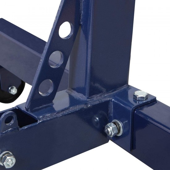 AT26801UR Torin Steel Rotating Engine Stand with 360 Degree Rotating Head and Folding Frame, 3/4 Ton (1,500 lb), Blue