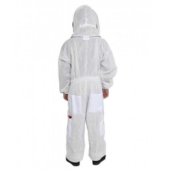 3 Layer Ventilated Bee Suit for Apiarist, Breathable & Durable - Protection and Safety for All Beekeepers(Large)