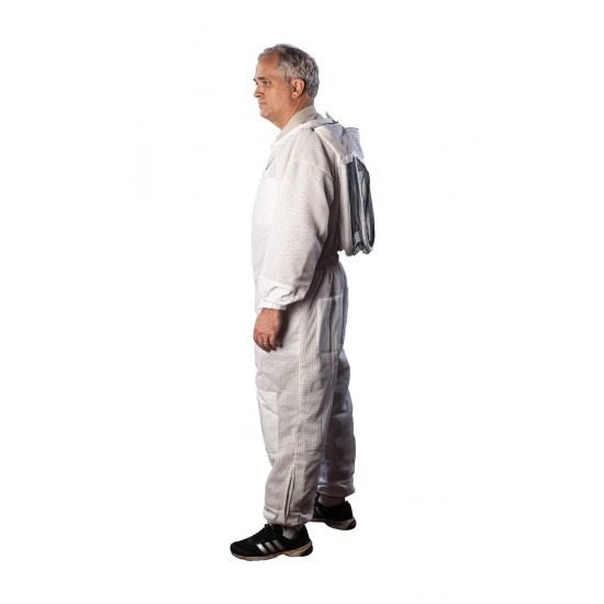 3 Layer Ventilated Bee Suit for Apiarist, Breathable & Durable - Protection and Safety for All Beekeepers(Large)