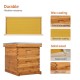 10 Frames Beehive, Complete Beehive Kit Includes 1 Deep Boxes, 1 Medium Box, Frames and Waxed Foundations, for Yard, Field, Bee Farm (2 Layer)