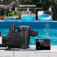 2.0 HP Self Priming In-Ground Swimming Pool Pump Dual Speed 2 1.5 and 1.25'' Inlet/Outlet 230V with Outdoor Smart Plug with 2 Individually Controlled Outlets