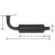 Muffler - Black fits John Deere 950 1050 850 M802472