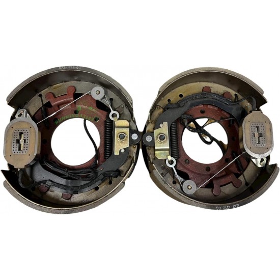 Pair of 12-1/4 x 5 15,000LB Self-Adjusting Electric Trailer Drum Brake Assemblies for 12,000 to 15,000LB Trailer Axles, (1 x Left Hand - 1 x Right Hand) 77-1212-1-2