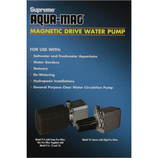 Supreme Aqua-Mag 950 GPH Magnetic Drive Water Pump, 02710