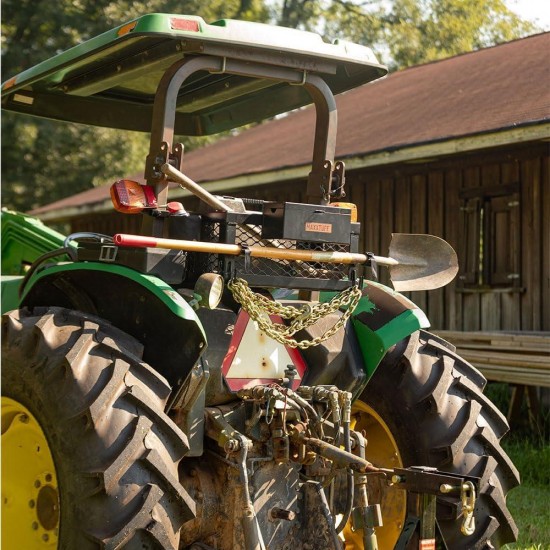 ROPSRIDER XHD Tractor Basket, Fits Most Tractor and Zero Turn Mower ROPS Bars, Model MTF100