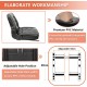 Universal Fold Down Forklift Seat with Adjustable Angle Back,Micro Switch and Slide,for Tractor,Excavator Skid Loader Backhoe Dozer Telehandler ZTR‘s Equipment Construction