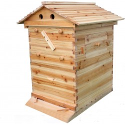 Flows Hive,Flow Hive Beehive Complete kit,Wooden Beekeeping House,Food Grade BPA (Beehive Frame+Wooden Box)