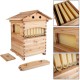 Flows Hive Beehive, Beehive with 7pcs Flows Frames, Bee House with 1pcs Super Boxes, 1pcs Brood Boxes(No Brood Frames), Bee Hives Starter Beekeeping Kits