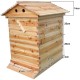 Flows Hive Beehive, Beehive with 7pcs Flows Frames, Bee House with 1pcs Super Boxes, 1pcs Brood Boxes(No Brood Frames), Bee Hives Starter Beekeeping Kits