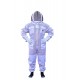 3 Layer Beekeeping Suit With Fancing Veil Sting Proof One Pair Gloves (2XL)