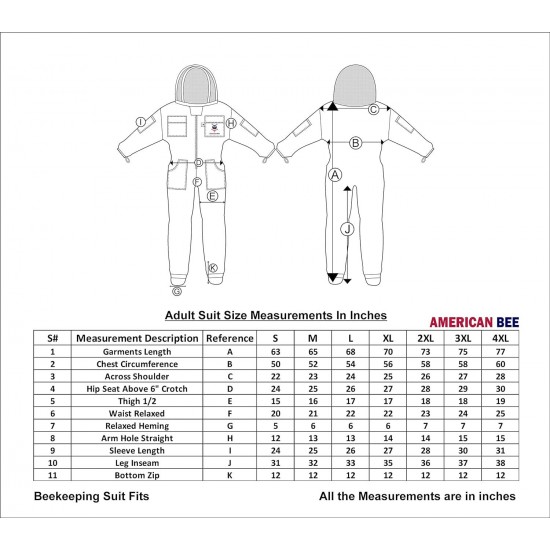 3 Layer Beekeeping Suit With Fancing Veil Sting Proof One Pair Gloves (2XL)