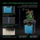 DWC Hydroponics Grow System with Top Drip Kit and Professional Automatic Drip Irrigation Kits, 15W Output, All in One Professional Grow Kit- Includes Pump, Timer and Regulator, 8 Pots Garden P