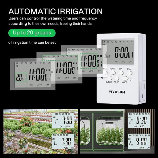 DWC Hydroponics Grow System with Top Drip Kit and Professional Automatic Drip Irrigation Kits, 15W Output, All in One Professional Grow Kit- Includes Pump, Timer and Regulator, 8 Pots Garden P