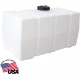 82123919 Horizontal Square Polyethylene Reservoir Water Tank for Farming Construction and More, 50 gallon, saddle