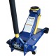 3 Ton Heavy-Duty Floor Jack, Steel Hydraulic Jack with Double Pumps for Quick Lifting, Rotating Rear Casters, Blue