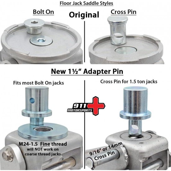 4x4 - Floor Jack Extension - Bolt on - Fine Thead