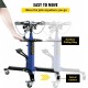 Transmission Jack, 1100 lbs Hydraulic Telescoping Transmission Jack, 33-67 High Lift, 2-Stage Floor Jack Stand 1/2 Ton Capacity with Foot Pedal, 360° Swivel Wheel, Garage/Shop Lift Hoist