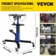 Transmission Jack, 1100 lbs Hydraulic Telescoping Transmission Jack, 33-67 High Lift, 2-Stage Floor Jack Stand 1/2 Ton Capacity with Foot Pedal, 360° Swivel Wheel, Garage/Shop Lift Hoist