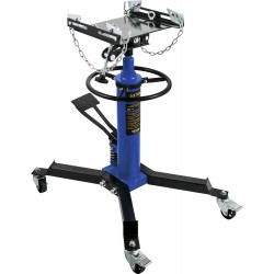 Transmission Jack, 1100 lbs Hydraulic Telescoping Transmission Jack, 33-67 High Lift, 2-Stage Floor Jack Stand 1/2 Ton Capacity with Foot Pedal, 360° Swivel Wheel, Garage/Shop Lift Hoist