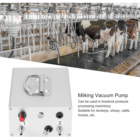 Milking Vacuum Pump, Pulsation Cow Milking Machine Parts, Milking Supplies(100-240V, U.S. Standard)