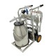 25L Electric Milking Machine Piston Cow and Goat Milker Machine with Regulator Stainless Steel Bucket 3 PCS Cleaning Brush 1440 RPM for Cows and Sheep Miking 110V