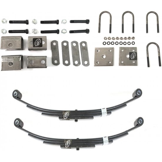 Trailer Axle Suspension Kit Incl. Leaf Springs, Hanger & U-Bolt kit