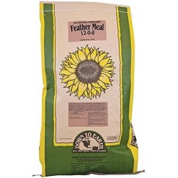 Down to Earth Feather Meal 12-0-0, 50 lb. - for all types of growing plants, shoots, flowers, fruits and vegetables