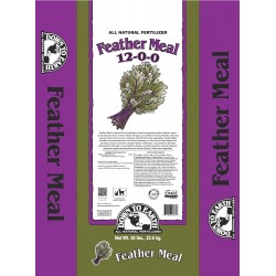 Down to Earth Feather Meal 12-0-0, 50 lb. - for all types of growing plants, shoots, flowers, fruits and vegetables