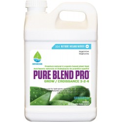 Pure Blend Pro Grow, Nutrient, 3-2-4, 2.5 gal.