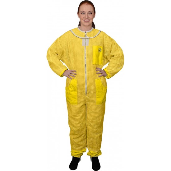 420 Aero Beekeeping Suit with Round Veil, XXXL, Yellow