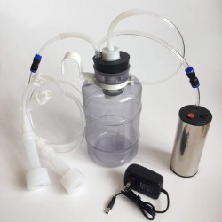 Electric Breast Pump 2L Portable Pump 2PCS Suction Nozzles for Farm Cows Milker