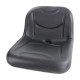 E-AM124425 Black Vinyl Seat for Sabre Lawn Tractor Sabre 1948GV, Sabre 1948HV, Sabre 2048HV, Sabre 2148HV, Sabre 2354HV, Sabre 2554HV, 1948GV, 1948HV, 2048HV, 2148HV, 2354HV, 2554HV