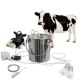 Cow Milker Machine Electric,Pulsation Vacuum Pump Cow Milker, Automatic Portable Livestock Milking Equipment,US Standard. (for Cow 3L)