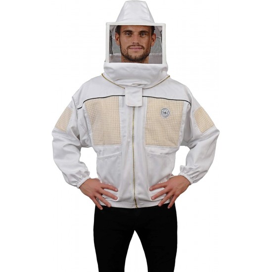 332 Ventilated Beekeeping Jacket with Square Veil