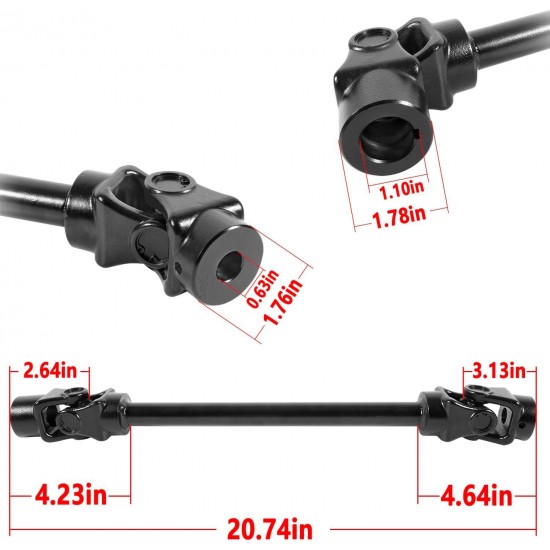 Drive Shaft Replacement for John Deere 317 Tractor AM37875 Driveshaft with Universal Joints Transmission Axle