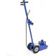 22 Ton Hydraulic Floor Jack Air-Operated Axle Bottle Jack with (4) Extension Saddle Set Built-in Wheels, Blue