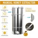 2 Frame Honey Extractor Separator, Manual Honey Extractor Stainless Steel Beekeeping Pro Extraction Apiary Centrifuge Equipment with Seal Snap Lock