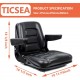 Universal Fold Down Forklift Seat,Micro Switch,Armrest for Tractor,Excavator Skid Loader Backhoe Dozer Telehandler ZTR's