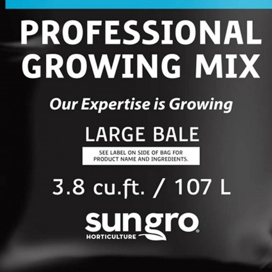 SUGRMIX4 Sunshine Basic 4 Compressed Sungro Soil, 3.8-Cubic Feet, Black